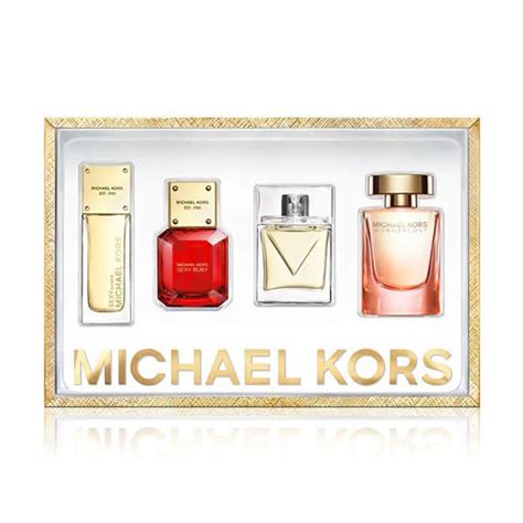 michael kors perfume set|michael kors miniature perfume set.